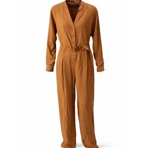 [NWOT] Salsa - Belted Jumpsuit - Camel  - Size S - Purchased in Portugal